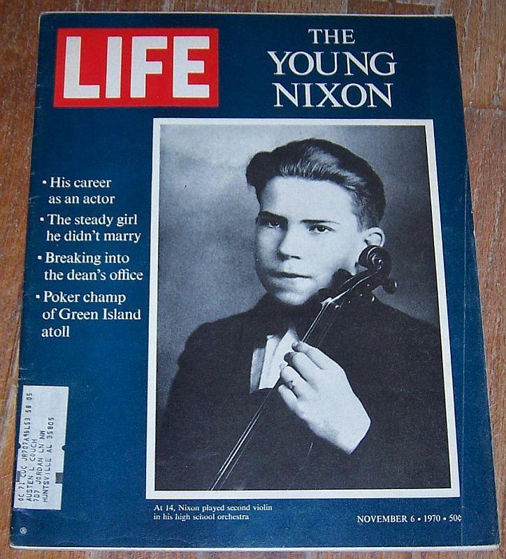 Life Magazine November 6, 1970 Young Nixon Cover/Lem Barney/Face Doodles/Octopi