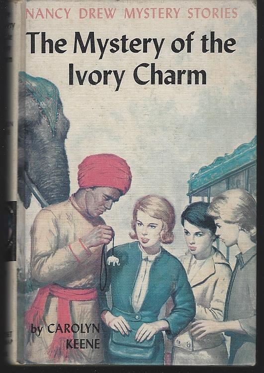 Mystery of the Ivory Charm by Carolyn Keene Nancy Drew #13 Matte Yellow 1936