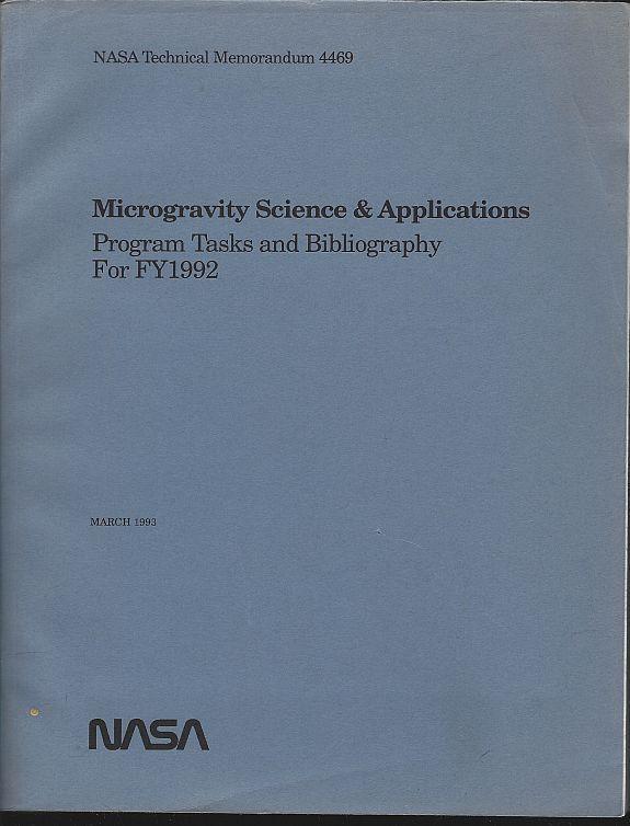 Microgravity Science and Applications Program Tasks and Bibliography March 1993