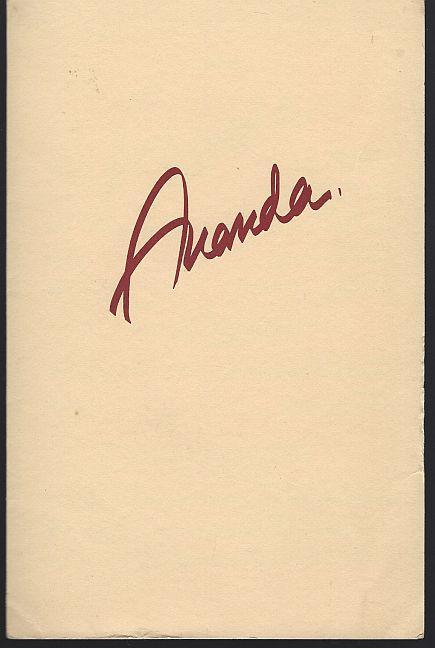 Vintage Luncheon Menu From Aunda Restautant