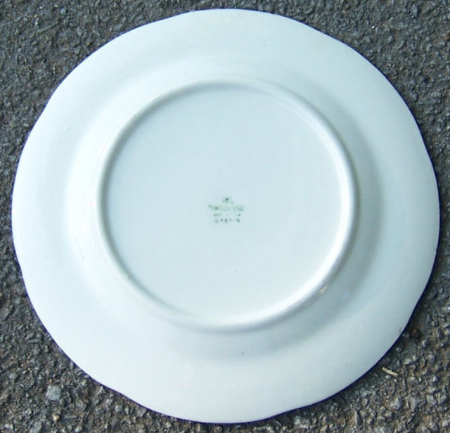 Homer Laughlin Newell Plate with Helene Floral Design