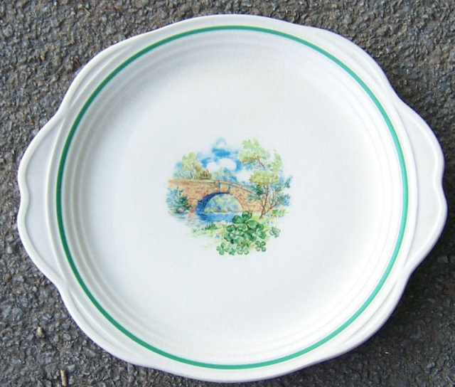 Universal Serving Platter with Bridge and Clovers