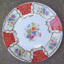Vintage Made in Japan China Plate with Floral Bouquets