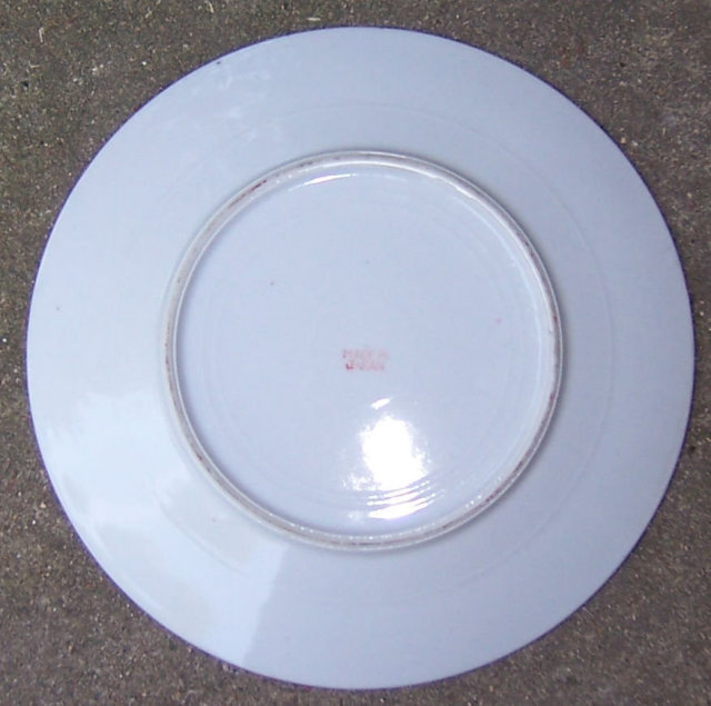 Vintage Made in Japan China Plate with Floral Bouquets