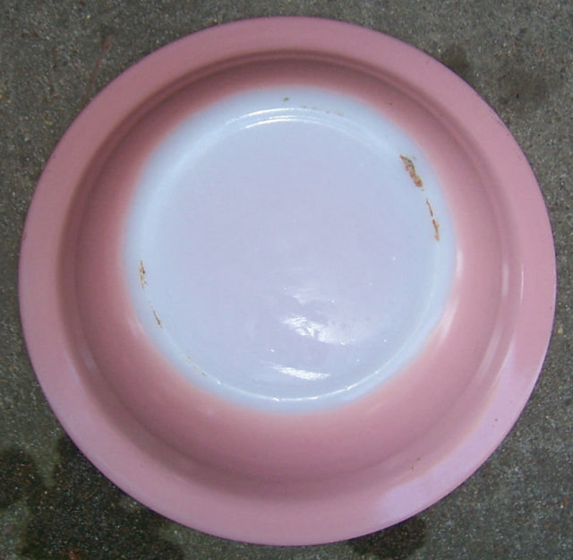 Vintage Pink Moderntone Platonite Glass Serving Bowl