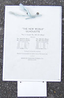 New World Silhouette Deco Sample Framed 1939 Calendar