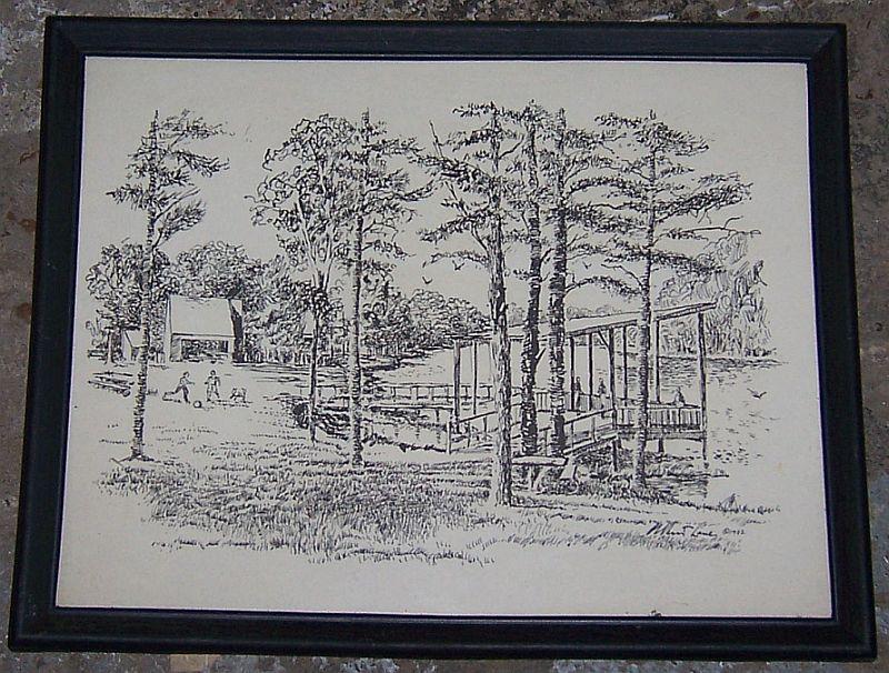 Vintage Framed Print of Sharon Johnson Park, Huntsville, Alabama