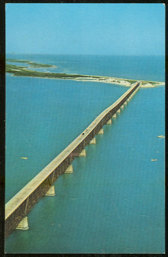 Postcard of Bahia Honda Bridge Overseas Highway Florida