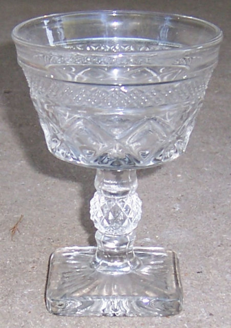 Imperial Glass Clear Cape Cod Red Wine Goblet
