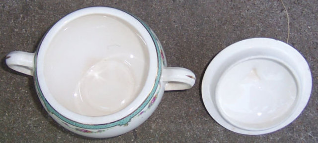 Vintage Salem China Symphony Sugar Bowl with Flowers