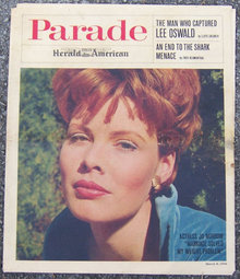 Parade Magazine March 8 1964 Actress Jo Morrow on Cover