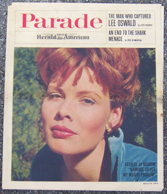 Parade Magazine March 8 1964 Actress Jo Morrow on Cover