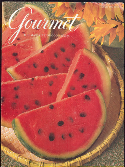 Gourmet Magazine August 1994 Cool Soups and Sandwiches