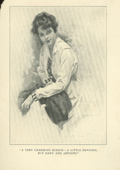 Book Illustration of Lovely Victorian Lady