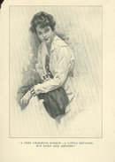 Book Illustration of Lovely Victorian Lady