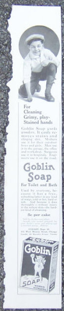 Goblin Soap for Cleaning Child's Hands 1916 Magazine Ad