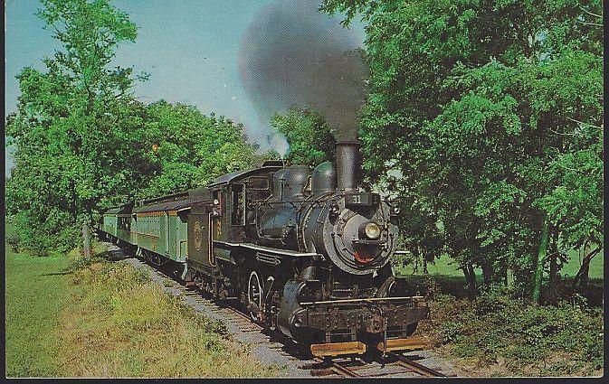 Vintage Unused Postcard of Strasburg Rail Road Shortline Strasburg, Pennsylvania