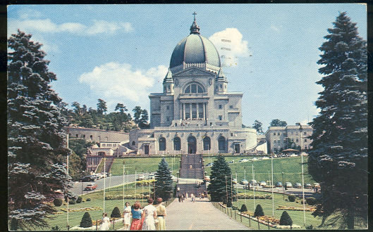 Postcard of St. Joseph's Oratory of Mount Royal 1957