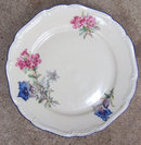 US Zone Germany Jaeger Salad Plate with Flowers