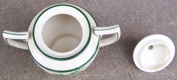 Made in Japan Sugar with Fruits and Leaves Green Trim