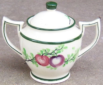 Made in Japan Sugar with Fruits and Leaves Green Trim