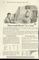 Homemade Bread at Three Cents a Loaf 1916 Advertisement
