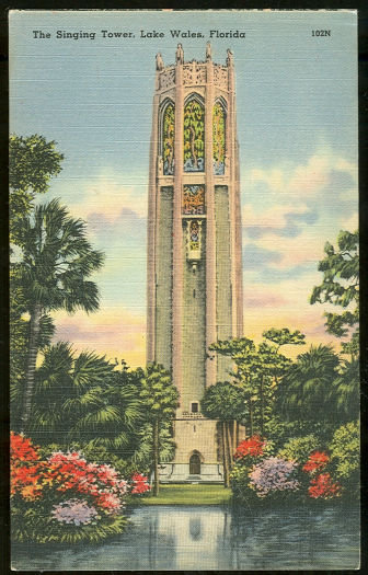 Postcard of The Singing Tower, Lake Wales, Florida