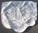 Vintage Lace Dresser Scarf with Floral Design