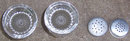 Barreled Thumbprint Glass Salt and Pepper Shakers