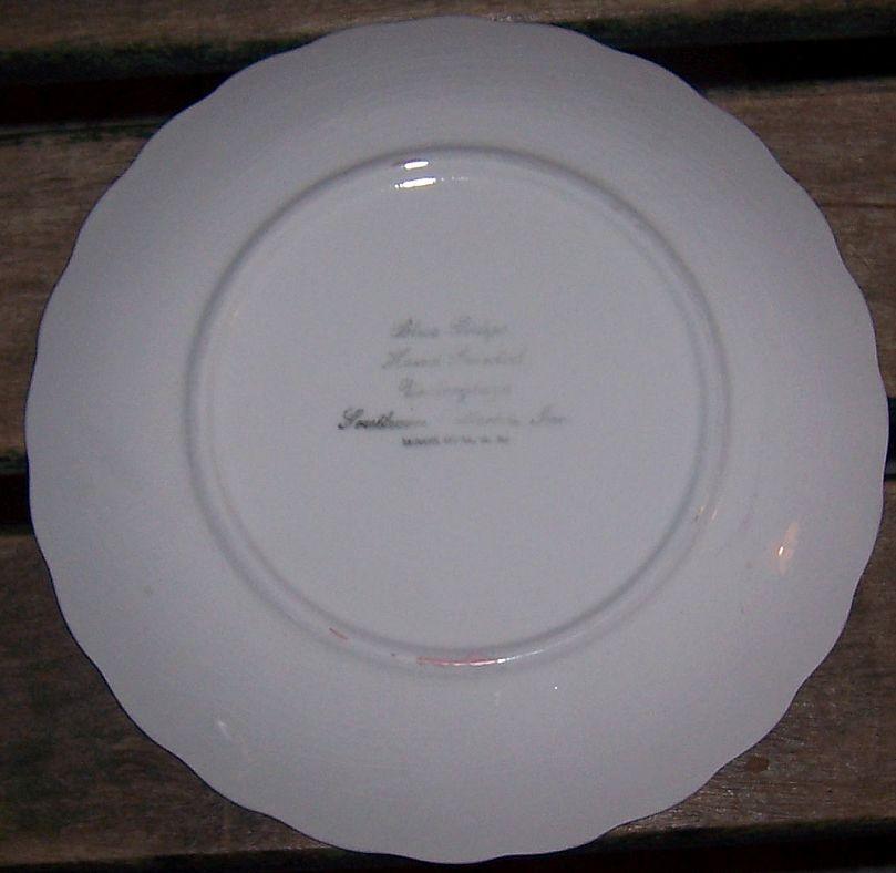 Blue Ridge Pottery Colonial Shape Shoo Fly Small Plate Pink and Yellow Flower