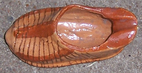 Vintage Mexican Tourist Pottery Shoe Ashtray