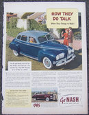 1940s Go Nash Big Sedan Auto Magazine Advertisment