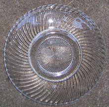 Federal Depression Clear Glass Diana Saucer