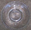 Federal Depression Clear Glass Diana Saucer