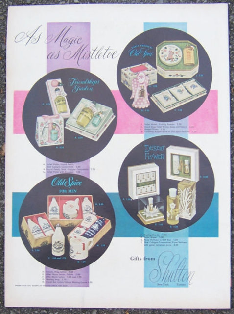 1952 Old Spice Desert Flowers Gift Sets Magazine Ad