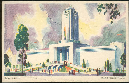 Sears Roebuck Building Century of Progress Postcard