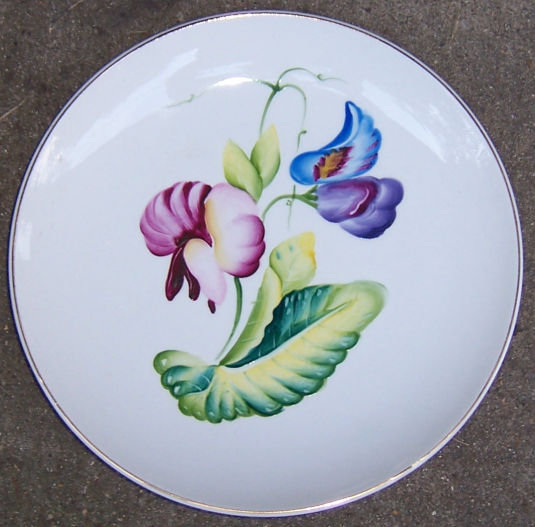 Matsumura Occupied Japan Salad Plate w/ Bright Flowers