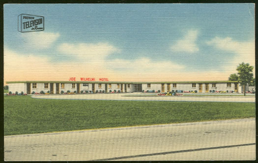 Postcard of Joe Wilhelmi Motel, Rock Falls, Illinois