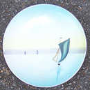Made in Japan Handpainted Small Plate with Boat Scene
