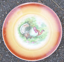 Vintage Liverpool Pottery Small Plate with Turkeys