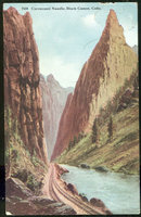 Postcard of Currecanti Needle Black Canon Colorado 1915