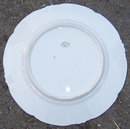 Vintage Austrian Dinner Plate with Pink Flowers