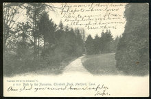 Postcard of Elizabeth Park, Hartford, Connecticut 1906