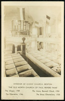 RPPC of Interior of Christ Church Boston, Massachusetts