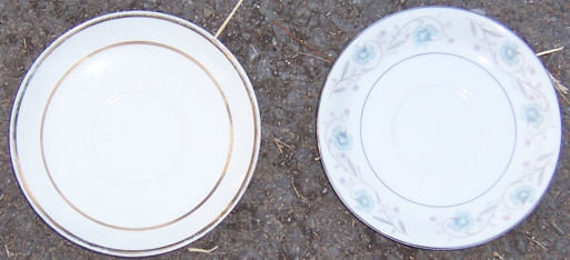 Two Saucers Johnson Bros and English Garden Japan China