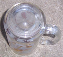 Vintage Gold Pine Cone Libbey Glass Beer Mug