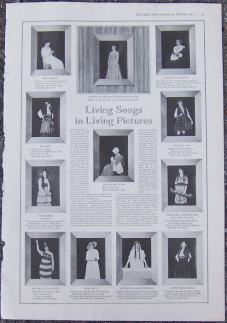 Living Songs in Living Pictures 1917 LHJ Page