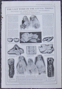 Newest Bridal Veil Arrangements 1916 LHJ Page
