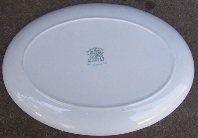 Matsumura Occupied Japan Platter with Bright Flowers