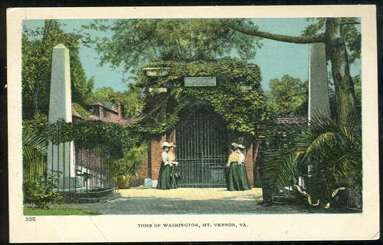 Postcard of Tomb of Washington, Mt. Vernon, Virginia